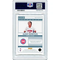Ausar Thompson, Detroit Pistons, saison 2024-25, Panini Eminence, carte utilisée en match, datée, NBA Logoman Relic #ELG-ASR #1/1, authentifiée PSA 9.