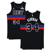 Bobi Klintman Detroit Pistons Game-Used #34 Black Nike Jersey vs. Toronto Raptors on February 11, 2026 - Size 50+4