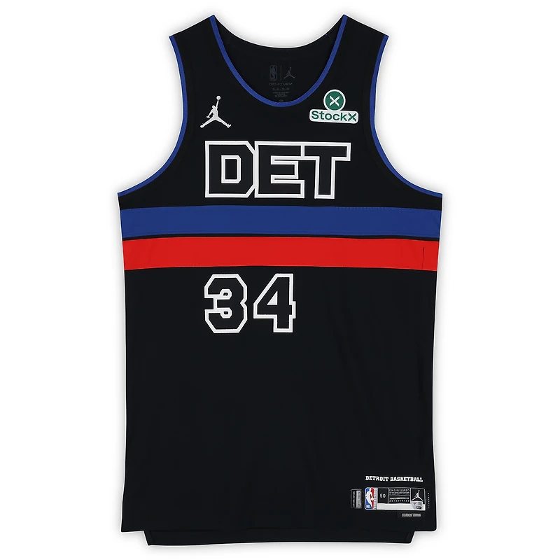 Bobi Klintman Detroit Pistons Game-Used #34 Black Nike Jersey vs. Toronto Raptors on February 11, 2026 - Size 50+4