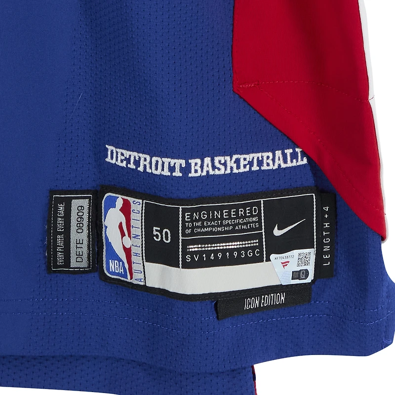 Maillot Nike bleu n° 34 de Bobi Klintman (Detroit Pistons), porté par le joueur lors de la saison NBA 2025-2026 - Taille 50+4