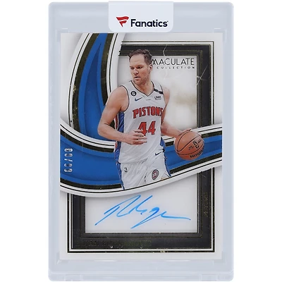 Bojan Bogdanovic Detroit Pistons Autographed 2022-23 Panini Immaculate Collection #SBS-BOJ #80/99 Card