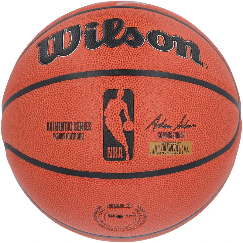 Cade Cunningham & Ron Holland II Detroit Pistons Autographed Wilson Authentic Series Indoor/Outdoor Basketball with "2021 #1 Pick" and "2024 #5 Pick" Inscriptions