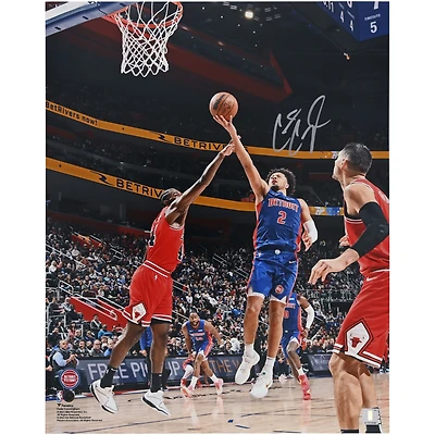Photo autographiée de Cade Cunningham (Détroit Pistons) - 40 x 50 cm (16 x 20 pouces) - Début de saison