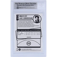 Cade Cunningham Detroit Pistons Autographed 2021-22 Panini NBA Hoops #201 Beckett Fanatics Witnessed Authenticated Rookie Card with "Go Pistons" Inscription