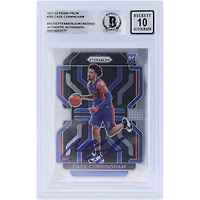Cade Cunningham Detroit Pistons Autographed 2021-22 Panini Prizm #282 Beckett Fanatics Witnessed Authenticated 10 Rookie Card