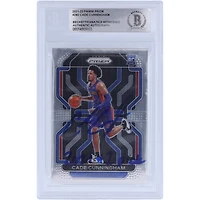 Cade Cunningham Detroit Pistons Autographed 2021-22 Panini Prizm #282 Beckett Fanatics Witnessed Authenticated Rookie Card with "2021 #1 Pick" Inscription