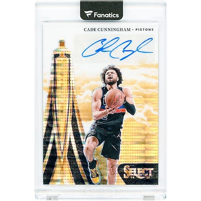 Carte autographiée de Cade Cunningham (Detroit Pistons) 2024-25 Panini Select In Flight Orange Pulsar Prizm #IFS-CAD #19/30