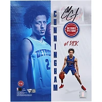 Cade Cunningham Detroit Pistons Autographed 8" x 10" 2021 NBA Draft Photograph