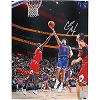 Cade Cunningham Detroit Pistons autographié 8" x 10" à partir d'une photo du début de la saison