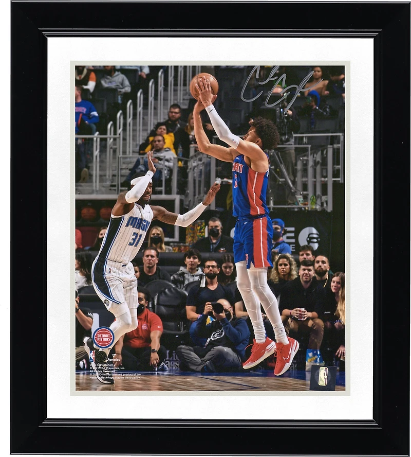 Cade Cunningham Detroit Pistons Autographed 8" x 10" Shooting vs. Orlando Magic Photograph