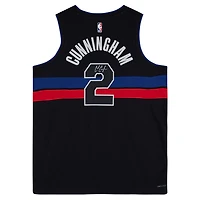 Cade Cunningham Detroit Pistons Autographed Black Jordan Brand Statement Swingman Jersey 