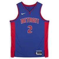 Cade Cunningham Detroit Pistons Autographed Blue Nike Icon Edition Swingman Jersey with "Motorcade" Inscription