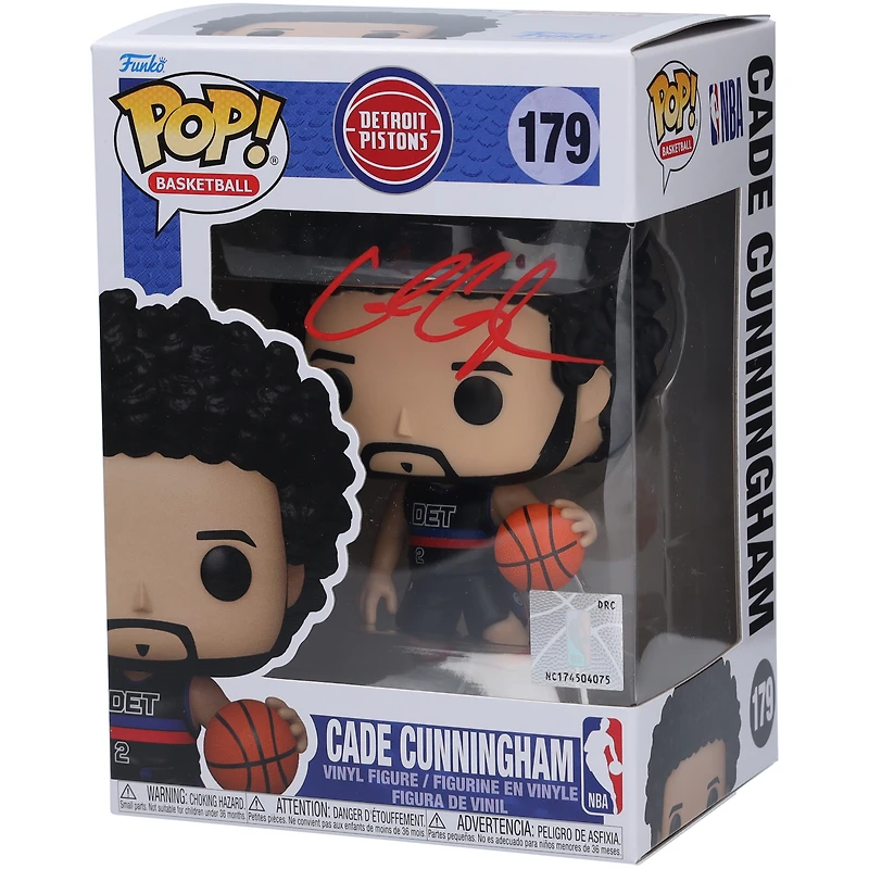 Cade Cunningham Detroit Pistons Autographed Funko Pop! Vinyl Figurine