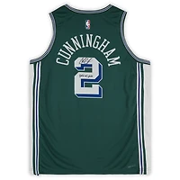 Maillot Swingman Nike City Edition 2022/23 vert autographié par Cade Cunningham des Detroit Pistons avec inscription « 2021 #1 Pick »