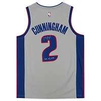 Cade Cunningham Detroit Pistons Autographed Jordan Brand Gray Statement Swingman Jersey with "2021 #1 Draft Pick" Inscription