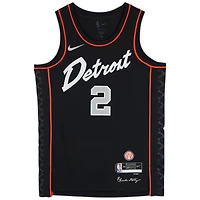 Cade Cunningham Detroit Pistons Autographed Nike Black 2023-24 City Swingman Jersey