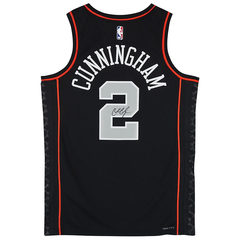 Cade Cunningham Detroit Pistons Autographed Nike Black 2023-24 City Swingman Jersey