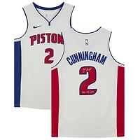 Cade Cunningham Detroit Pistons Autographed Nike White Association Swingman Jersey with "2021 #1 Draft Pick" Inscription