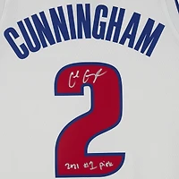 Cade Cunningham Detroit Pistons Autographed Nike White Association Swingman Jersey with "2021 #1 Draft Pick" Inscription