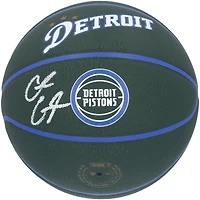 Ballon de basket-ball de collection autographié par Cade Cunningham Detroit Pistons Wilson City Edition