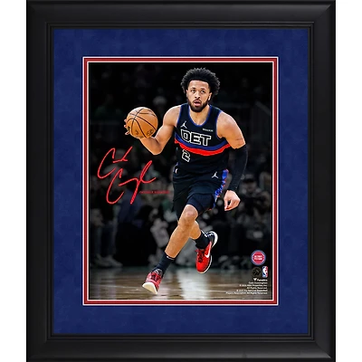Cade Cunningham Detroit Pistons Facsimile Signature Framed 11" x 14" Spotlight Photograph