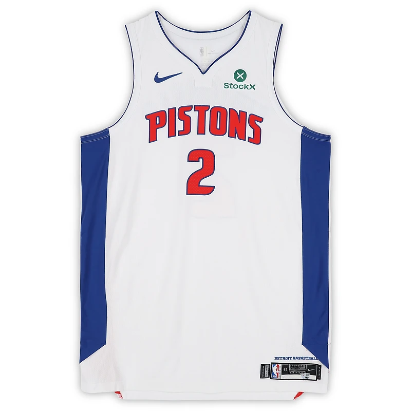 Cade Cunningham Detroit Pistons Game-Used #2 White Nike Jersey vs. Orlando Magic on April 25, 2026 - Size 52+6