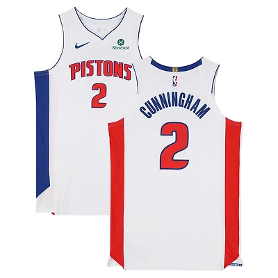 Cade Cunningham Detroit Pistons Game-Used #2 White Nike Jersey vs. Orlando Magic on April 25 and 27, 2026 - Size 52+6