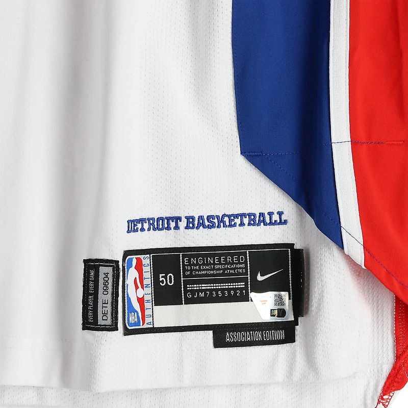 Cade Cunningham Detroit Pistons Game-Used #2 White Nike Jersey vs. Phoenix Suns on January 15, 2026 - Size 50+4