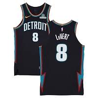 Maillot Nike City Edition noir n° 8 porté par Caris LeVert lors des Detroit Pistons durant la saison NBA 2025-2026 - Taille 48+4
