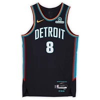 Maillot Nike City Edition noir n° 8 porté par Caris LeVert lors des Detroit Pistons durant la saison NBA 2025-2026 - Taille 48+4
