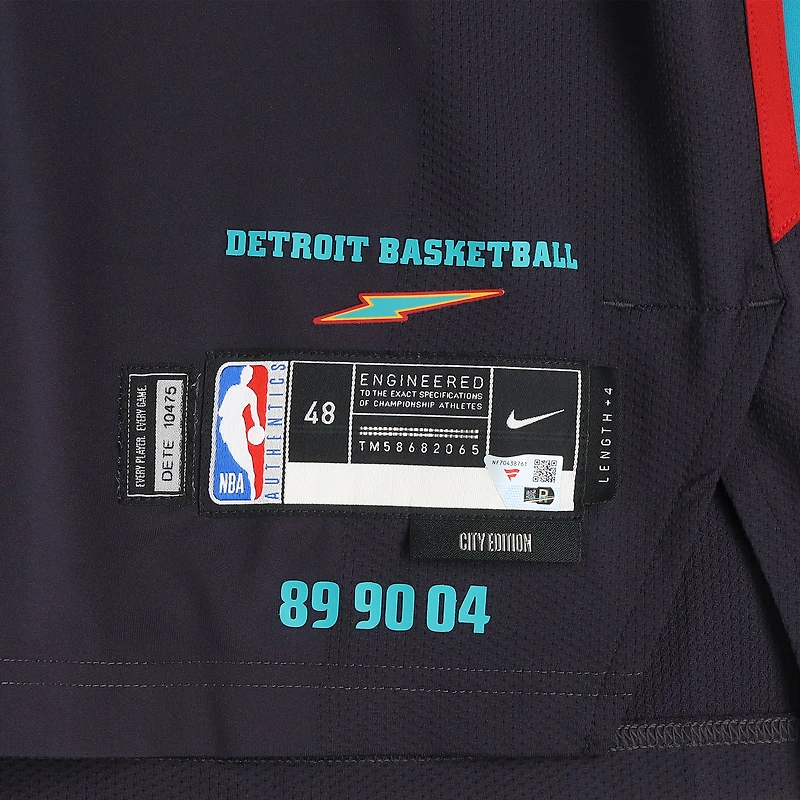 Maillot Nike City Edition noir n° 8 porté par Caris LeVert lors des Detroit Pistons durant la saison NBA 2025-2026 - Taille 48+4