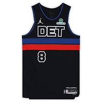 Maillot Nike noir porté par Caris LeVert (Detroit Pistons) n° 8 contre les Minnesota Timberwolves le 2 avril 2026 - Taille 48+4