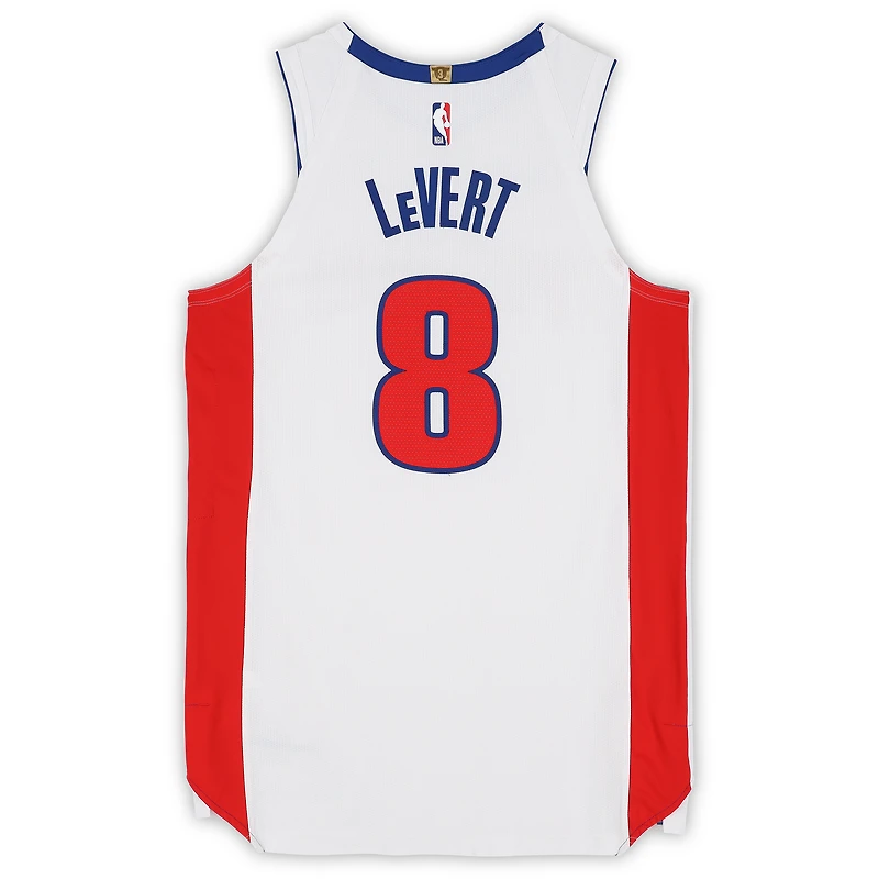 Caris LeVert Detroit Pistons Game-Used #8 White Nike Jersey vs. Toronto Raptors on March 31, 2026 - Size 48+4