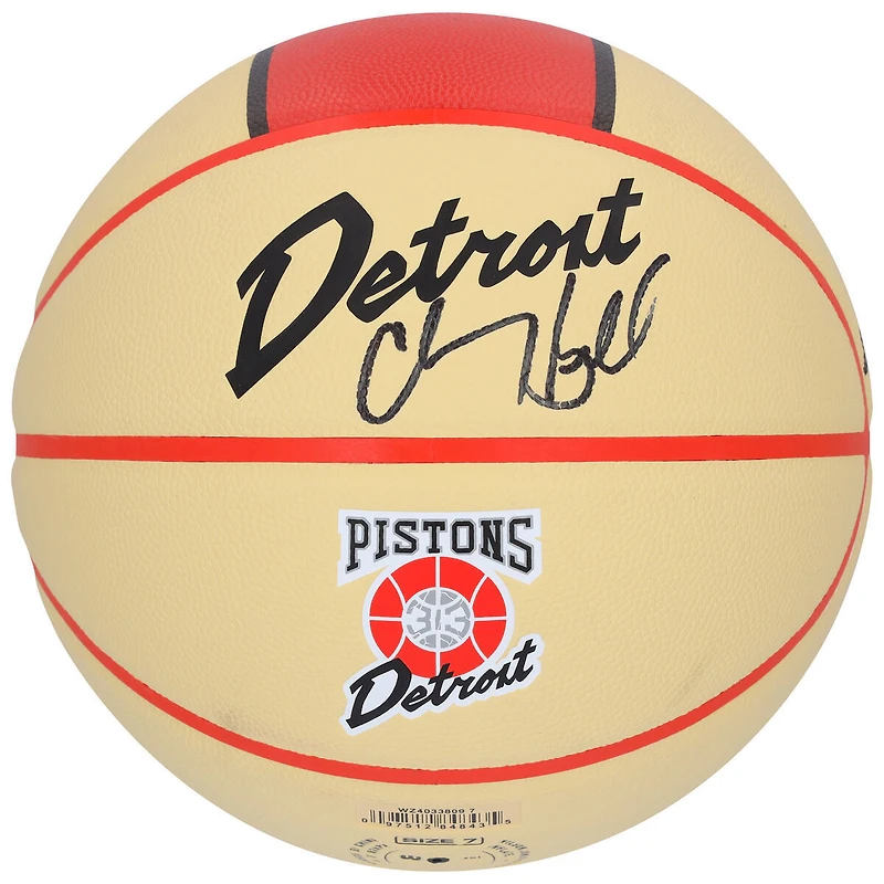 Ballon de basket-ball de collection Wilson 2024-25 autographié par Chauncey Billups des Detroit Pistons