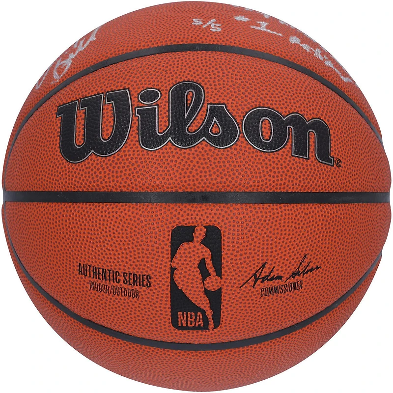 Chauncey Billups Detroit Pistons Autographed Wilson Authentic Series Indoor/Outdoor Basketball with Multiple Inscriptions