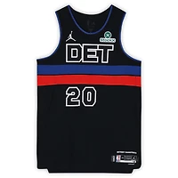 Maillot Nike noir n° 20 porté par Chaz Lanier (Detroit Pistons) lors de la saison NBA 2025-2026 - Taille 48+4
