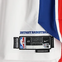 Chaz Lanier Detroit Pistons Game-Used #20 White Nike Jersey vs. Milwaukee Bucks on April 8 and vs. Indiana Pacers on April 12, 2026 - Size 48+4