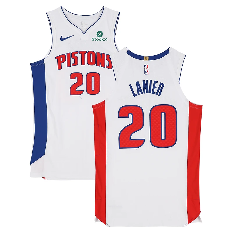 Chaz Lanier Detroit Pistons Player-Issued #20 White Nike Jersey from the 2025-26 NBA Season - Size 48+4