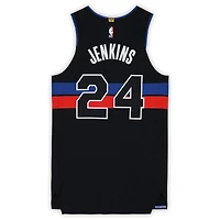 Daniss Jenkins Detroit Pistons Game-Used #24 Black Nike Jersey vs. Minnesota Timberwolves on April 2, 2026 - Size 46+4