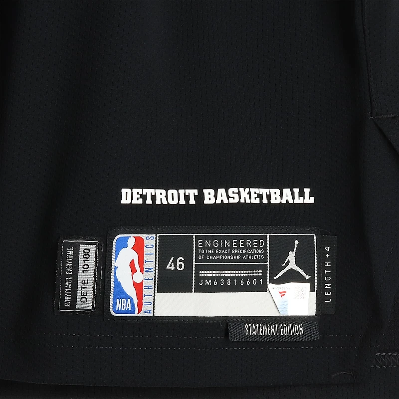 Daniss Jenkins Detroit Pistons Game-Used #24 Black Nike Jersey vs. Minnesota Timberwolves on April 2, 2026 - Size 46+4