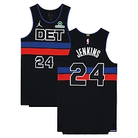 Daniss Jenkins Detroit Pistons Game-Used #24 Black Nike Jersey vs. Minnesota Timberwolves on April 2, 2026 - Size 46+4