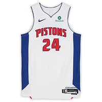 Maillot blanc Nike porté par Daniss Jenkins (Detroit Pistons) n° 24 lors du match contre le Orlando Magic le 22 avril 2026 - Taille 48+4