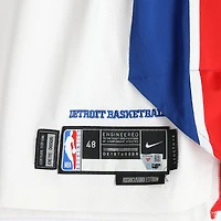Daniss Jenkins Detroit Pistons Game-Used #24 White Nike Jersey vs. Orlando Magic on April 22, 2026 - Size 48+4