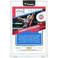 Carte autographiée de Dennis Rodman (Detroit Pistons) 2021-22 Panini Donruss Optic Gold Prizm Opti-Graphs #OG-DRM #10/10