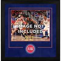 Cadre photo horizontal de luxe Detroit Pistons 16" x 20" avec logo de l'équipe