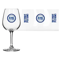 Detroit Pistons Logo 12oz. Stemmed Wine Glass