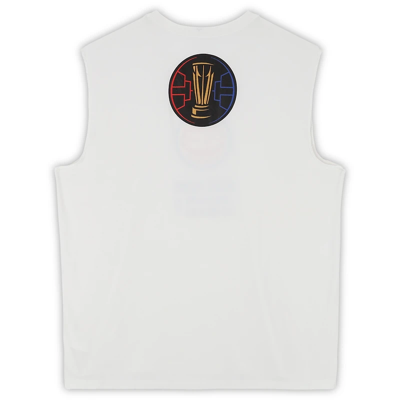 Maillot sans manches blanc Jordan Brand officiel des Detroit Pistons, saison NBA 2025-2026 - Taille 2XL