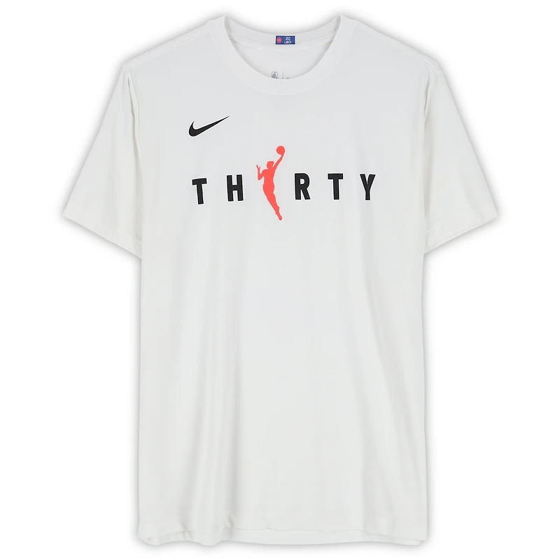 Detroit Pistons Team-Issued White Nike WNBA T-Shirt from the 2025-26 NBA Season