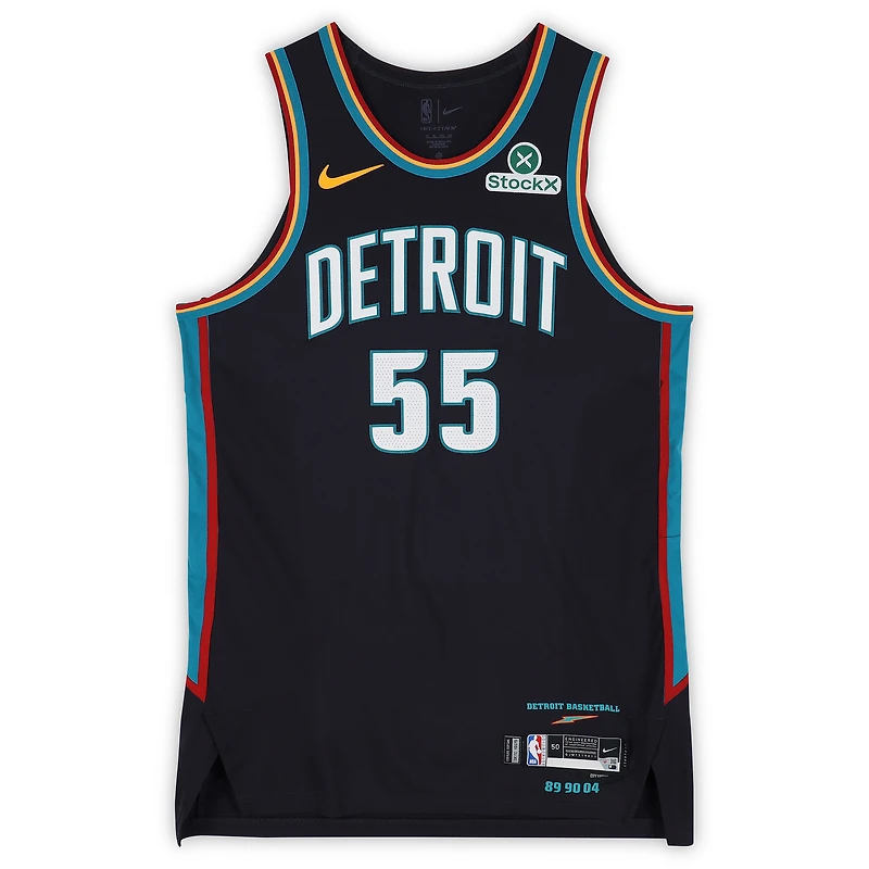 Duncan Robinson Detroit Pistons Game-Used #55 Black Nike City Edition Jersey Worn During the 2025-26 NBA Season - Size 50+4