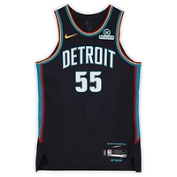 Duncan Robinson Detroit Pistons Game-Used #55 Black Nike City Edition Jersey Worn During the 2025-26 NBA Season - Size 50+4